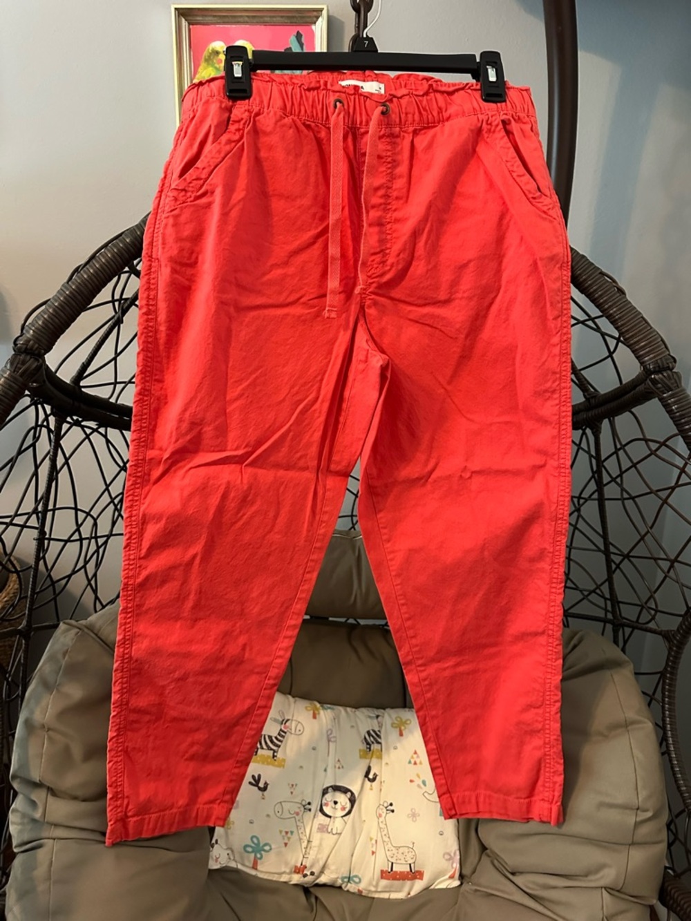 Sonoma Coral Drawstring Waist Pants